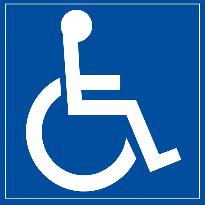 panneau signaletique personne a mobilite reduite